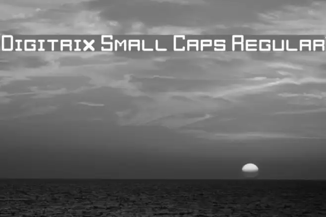 Digitrix Small Caps Regular Example 3