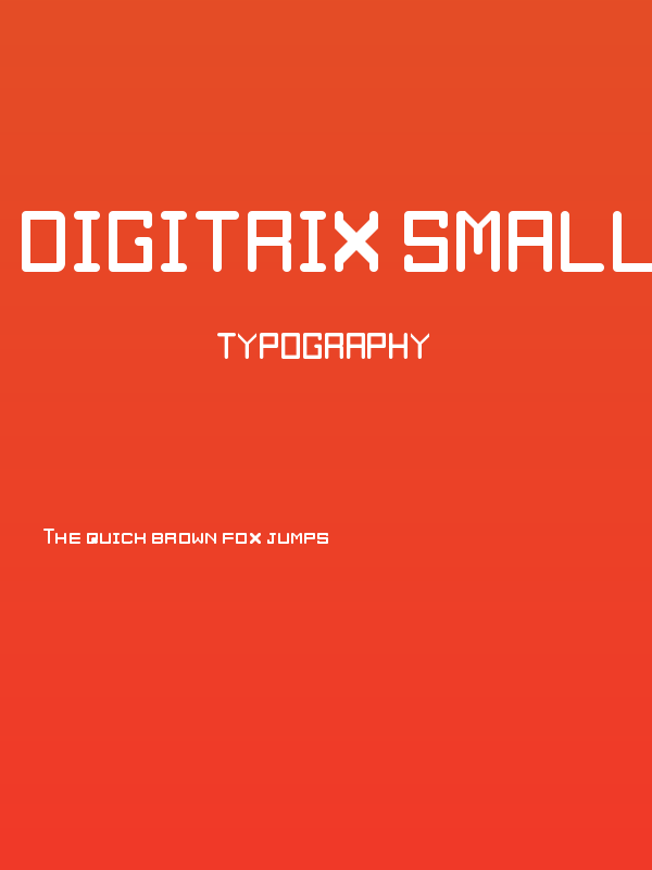 Digitrix Small Caps Regular Poster
