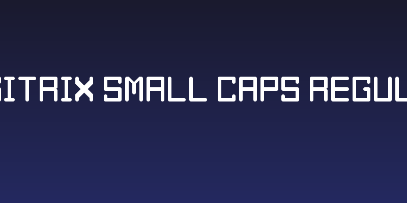 Digitrix Small Caps Regular Social Header