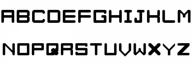 Digitrix Small Caps Regular Шрифта строчной