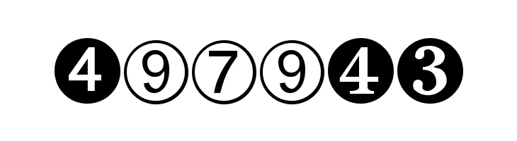 Digits  Frei Schriftart Herunterladen