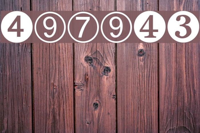 Digits Font examples