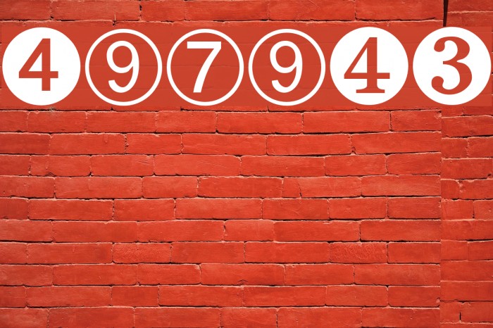Digits Font examples
