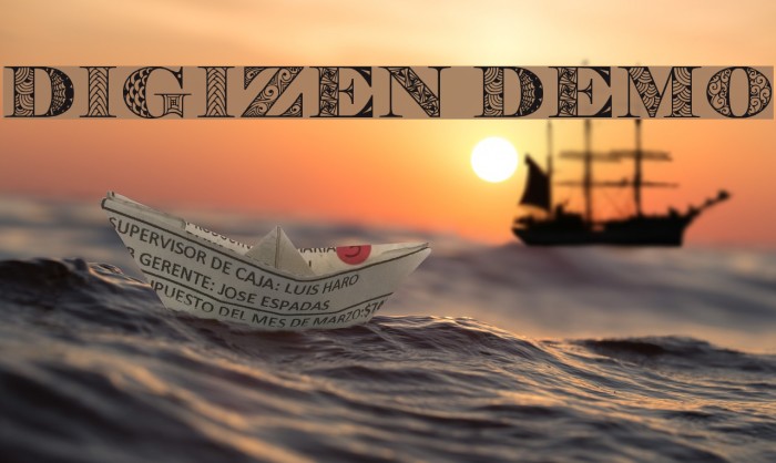 Digizen Demo Font examples