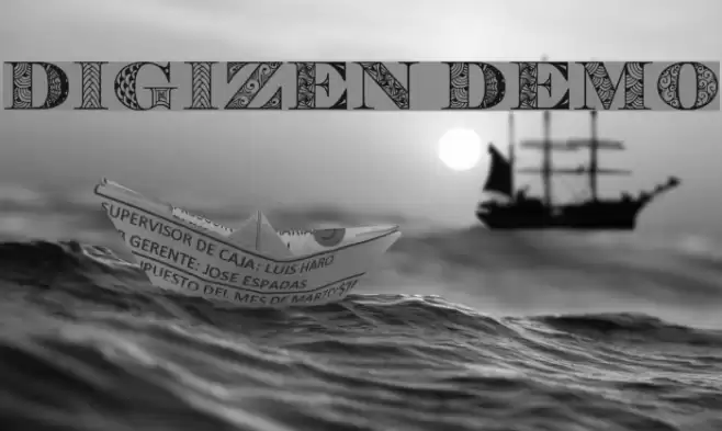 Digizen Demo Font examples