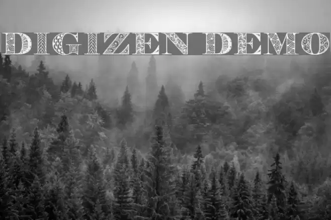Digizen Demo Font examples