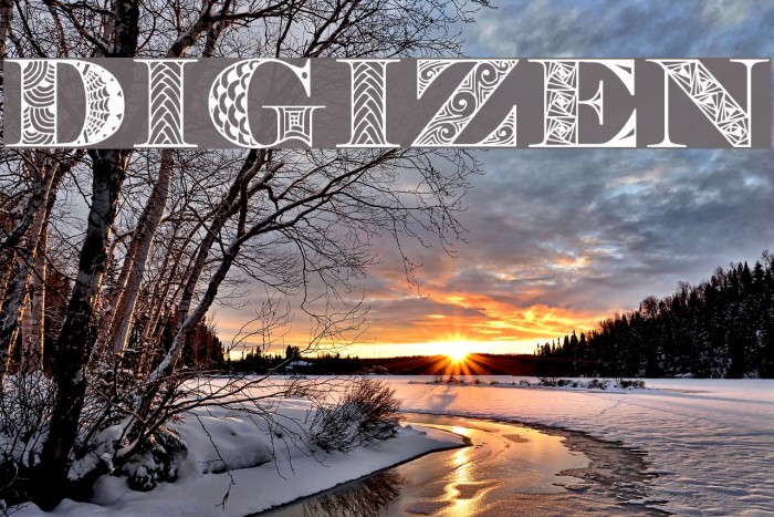 Digizen Font examples