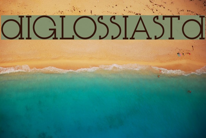 DiglossiaStd Font examples