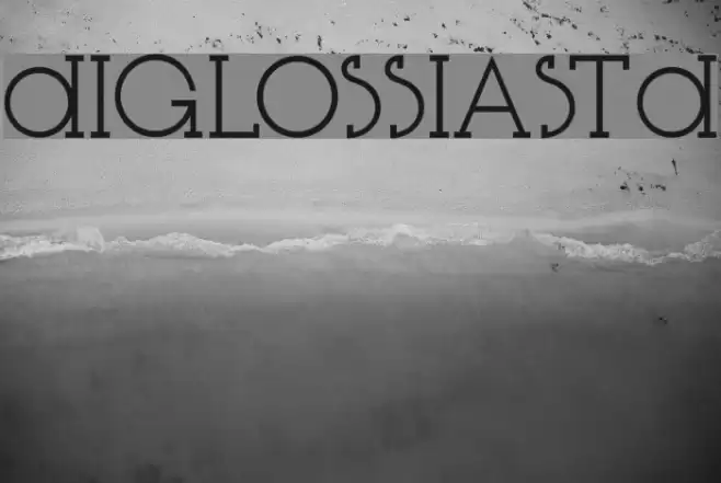 DiglossiaStd Schriftart examples