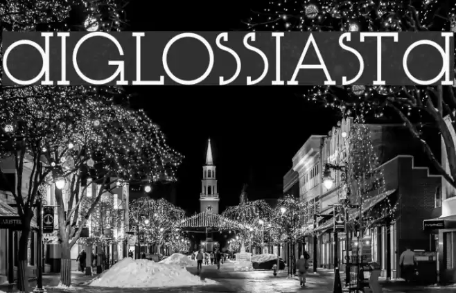 DiglossiaStd Schriftart examples