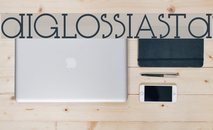 DiglossiaStd Font examples