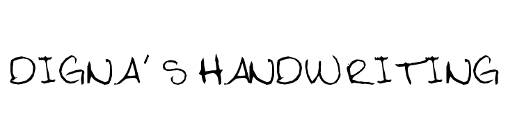 Digna's Handwriting  لخطوط تنزيل