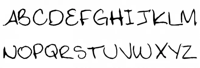 Digna's Handwriting Font Litere mari