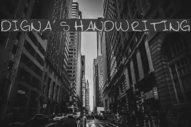 Digna's Handwriting Font examples