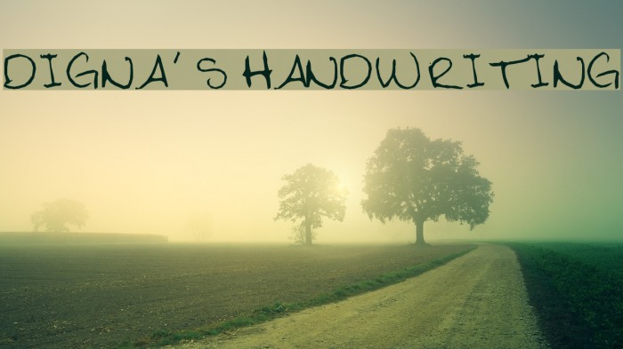 Digna's Handwriting Example 3