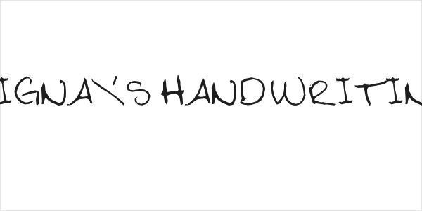 Digna's Handwriting Logo