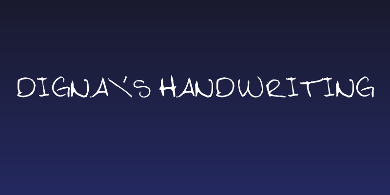Digna's Handwriting Social Header