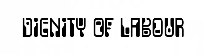 Dignity Of Labour  フリーフォントのダウンロード