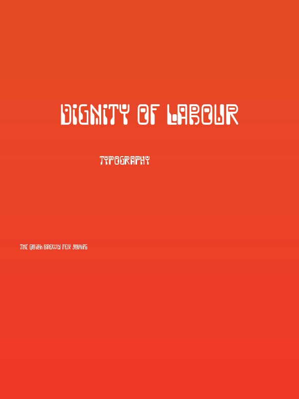 Dignity Of Labour Poster