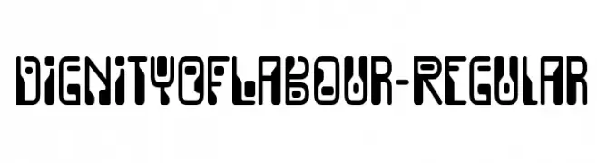 DignityOfLabour-Regular  フリーフォントのダウンロード