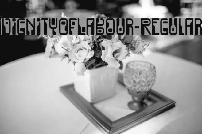 DignityOfLabour-Regular Example 1