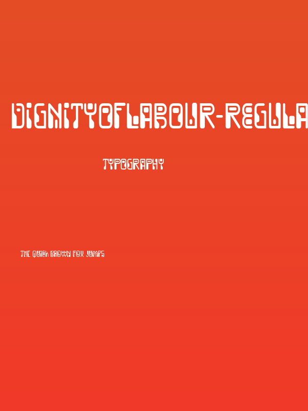 DignityOfLabour-Regular Poster