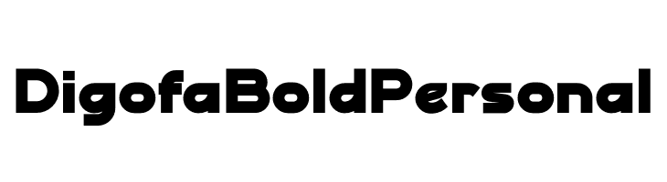 Digofa Bold Personal  免费字体下载