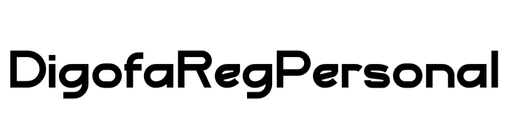 Digofa Reg Personal  font caratteri gratis