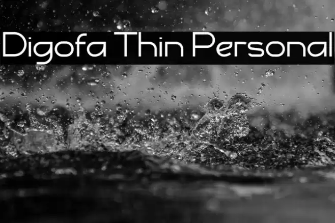 Digofa Thin Personal Font examples