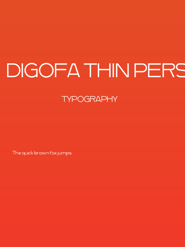 Digofa Thin Personal Poster