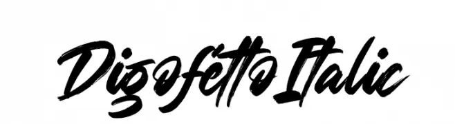 Digofetto Italic  Free Fonts Download