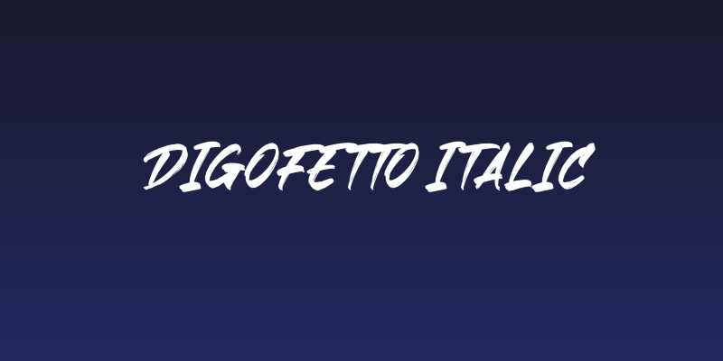 Digofetto Italic Social Header