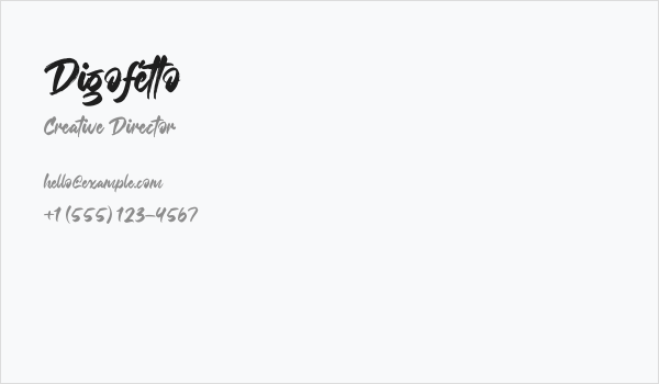 Digofetto Business Card