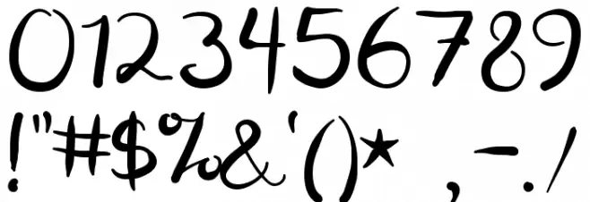 Digory Doodles Font OTHER CHARS