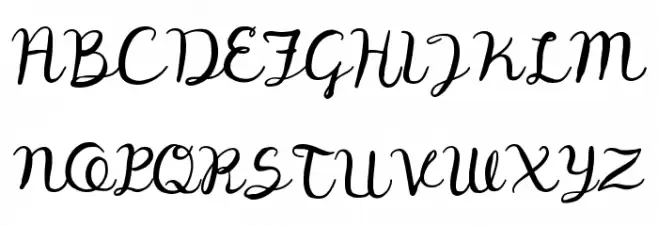 Digory Doodles Caratteri MAIUSCOLE