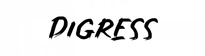 Digress  font caratteri gratis