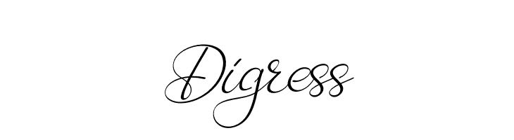 Digress  フリーフォントのダウンロード