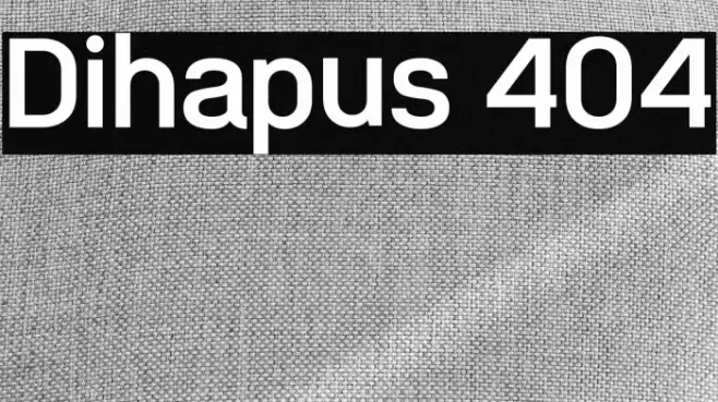 Dihapus 404 Font examples