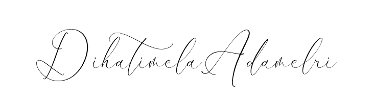 Dihatimela Adamelri फ़ॉन्ट