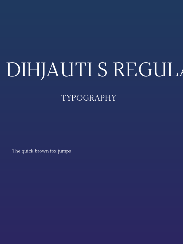 Dihjauti S Regular Poster