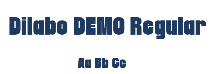 Dilabo DEMO Regular Font Preview