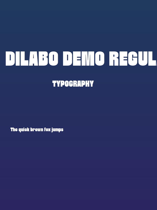 Dilabo DEMO Regular Poster