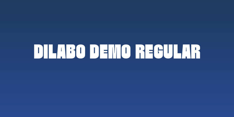 Dilabo DEMO Regular Social Header