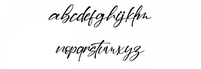 Dilan Script 字体 小写