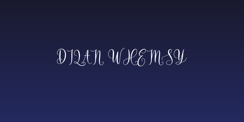 Dilan Whemsy Social Header