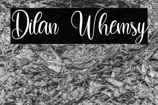 Dilan Whemsy Font examples