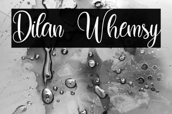 Dilan Whemsy Font examples