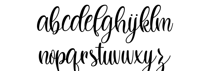 Dilan Whemsy Font LOWERCASE