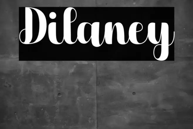 Dilaney Font examples