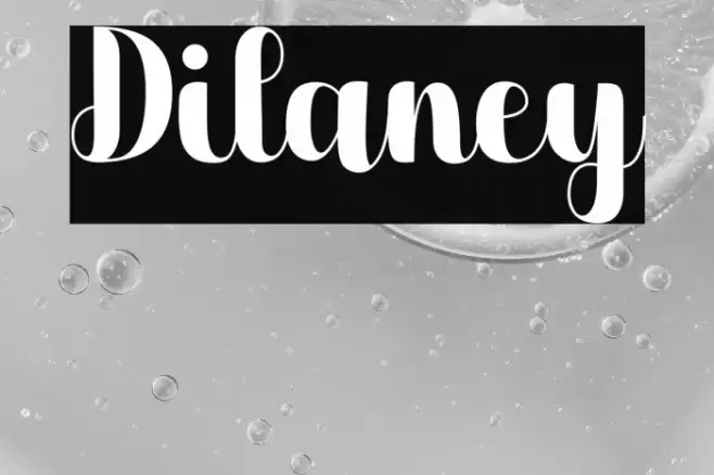 Dilaney Font examples